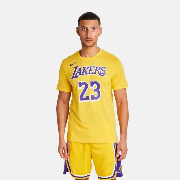 NBA Uomo - Magliette Giallo - di cotone Yellow