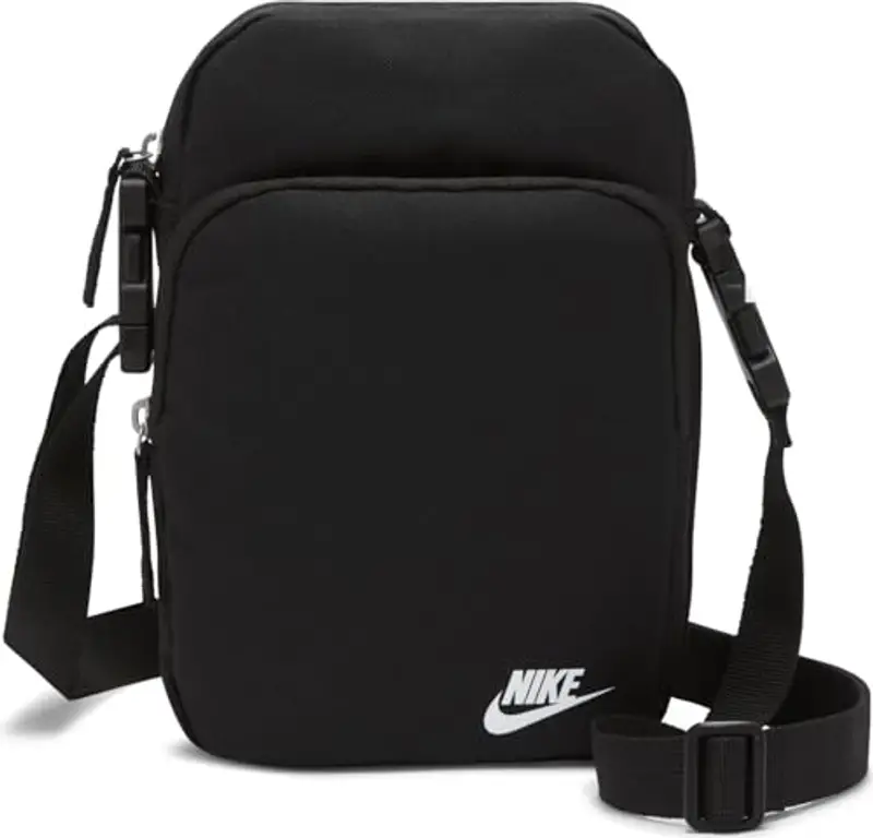Nike Nk Heritage Crossbody - Fa21, Borsa Sportiva Unisex Adulto, Black/Black/White, Taglia unica