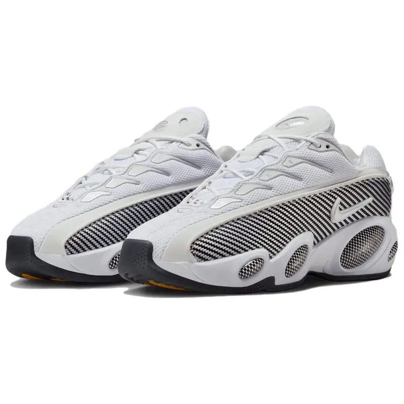 NOCTA x Nike Glide Bianco Nero Sneakers da Uomo Oro Università DM0879-101 45 miniatura 4