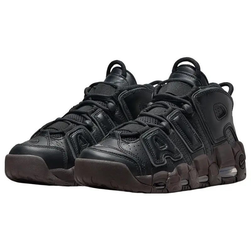 Nuove Nike Air More Uptempo Nero Velluto Marrone DV1137-001 39 miniatura 2