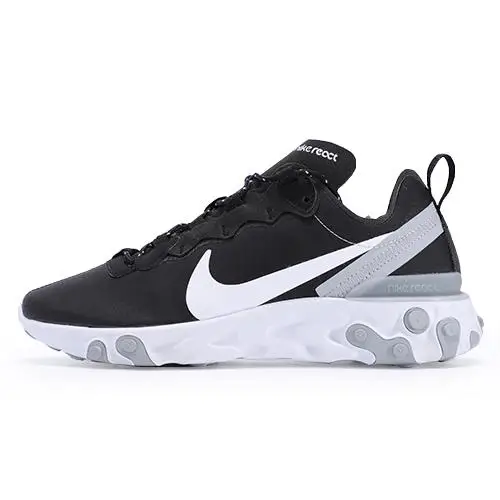 Nuove Nike React Element 55 Nero Bianco Grigio Riflettente BV6668-011 41