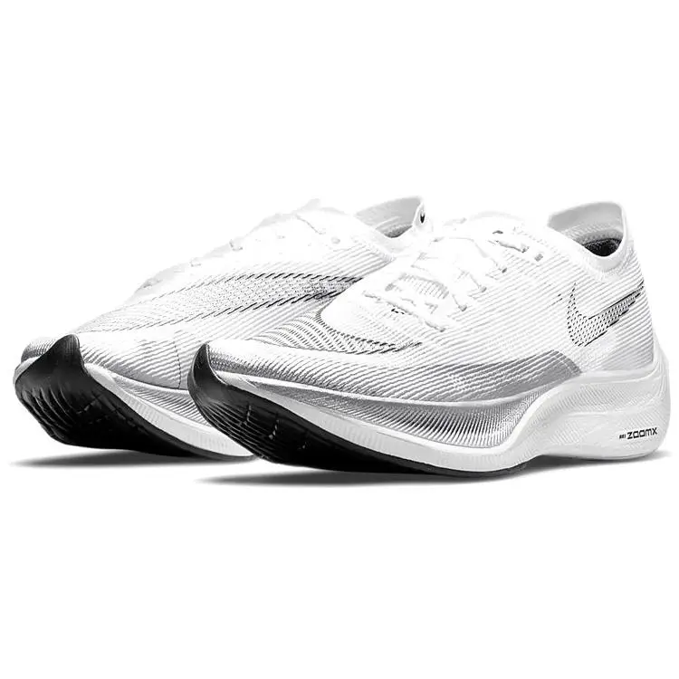 nuove Nike ZoomX Vaporfly Next% 2 Bianco Argento Metallizzato 44 miniatura 4