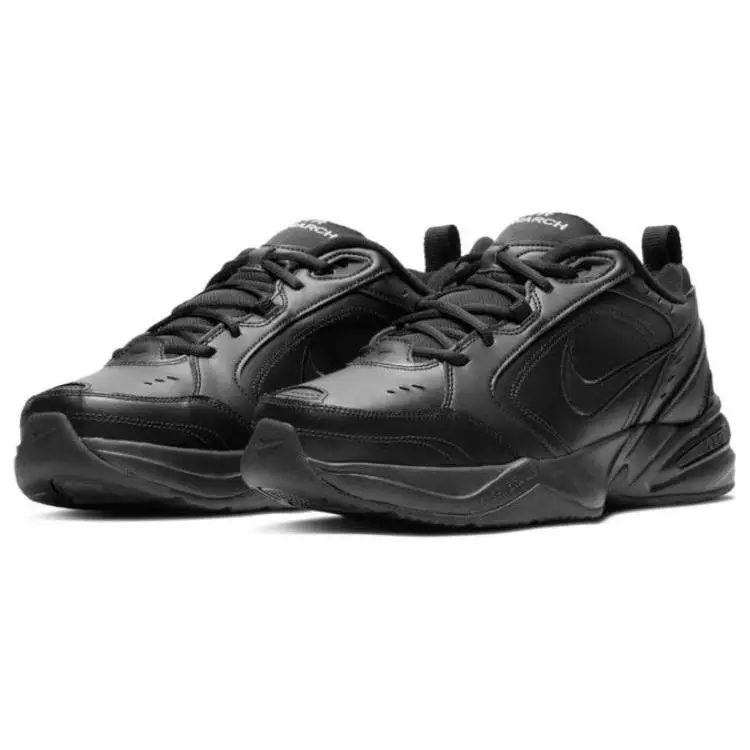 Nuove Sneakers Nike Air Monarch 4 'Triple Black' 415445-001 40.5 miniatura 3