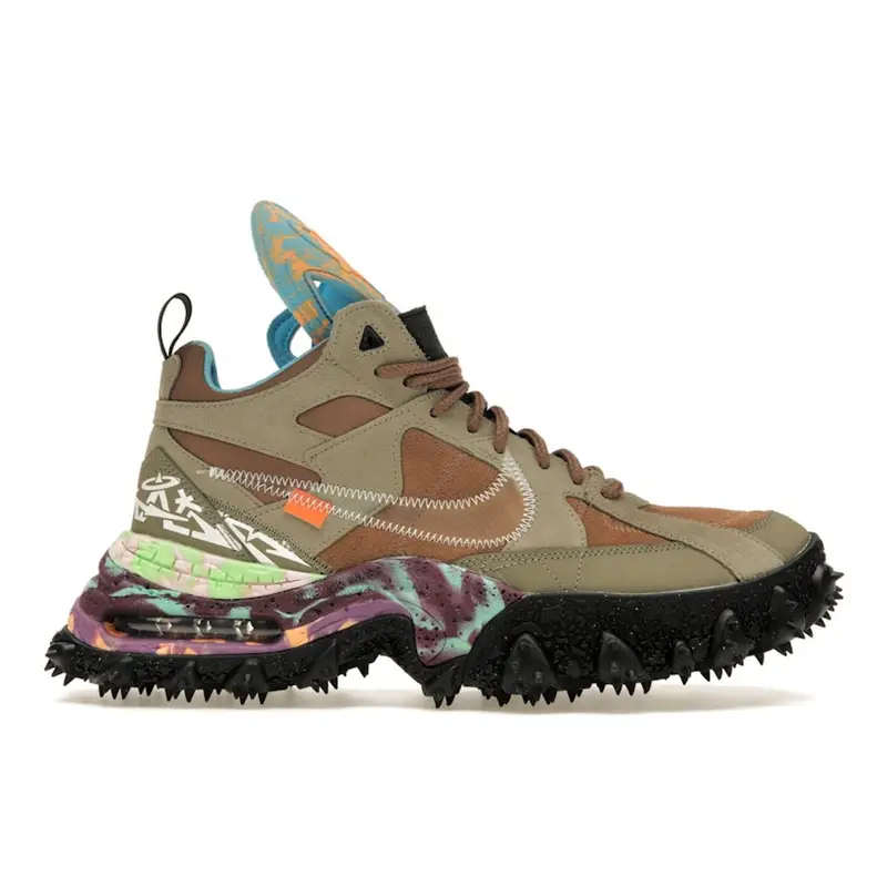 Off-White x Nike Air Terra Forma Archaeo Brown Sneakers Unisex Nere Trasparenti DQ1615-200 36.5