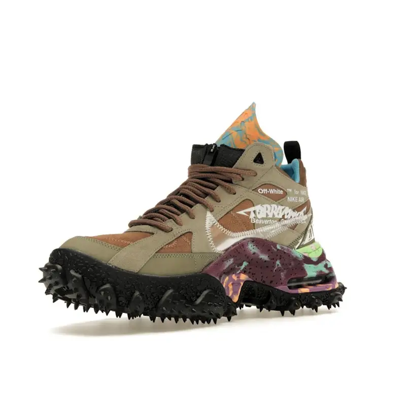 Off-White x Nike Air Terra Forma Archaeo Brown Sneakers Unisex Nere Trasparenti DQ1615-200 40 miniatura 3