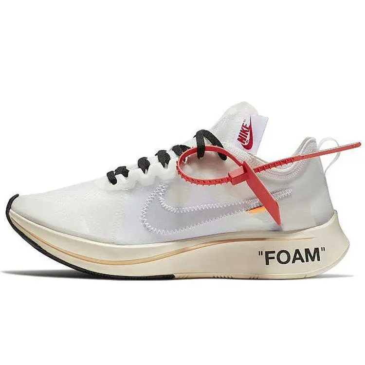 Off-White x Nike Zoom Fly SP The Ten Sneakers Unisex Bianco-Mussola AJ4588-100 45 5