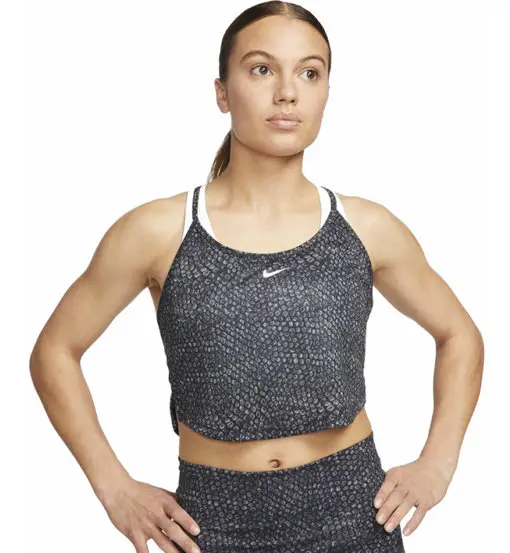 One Dri-FIT All Over Printed Crop W - top - donna Black