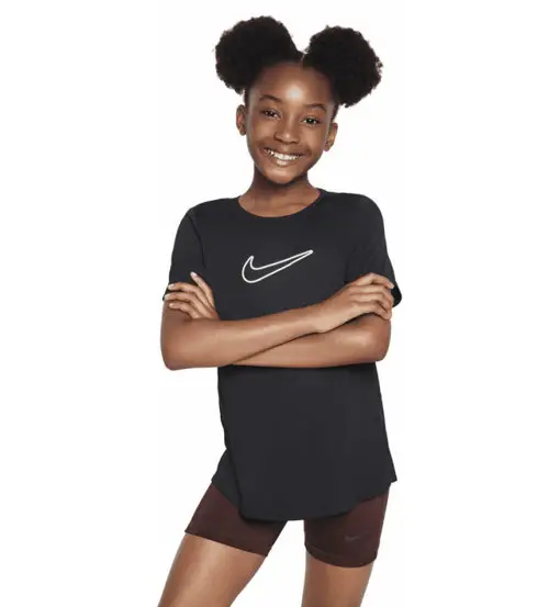 Nike T-shirt Ragazza Nero 4293477