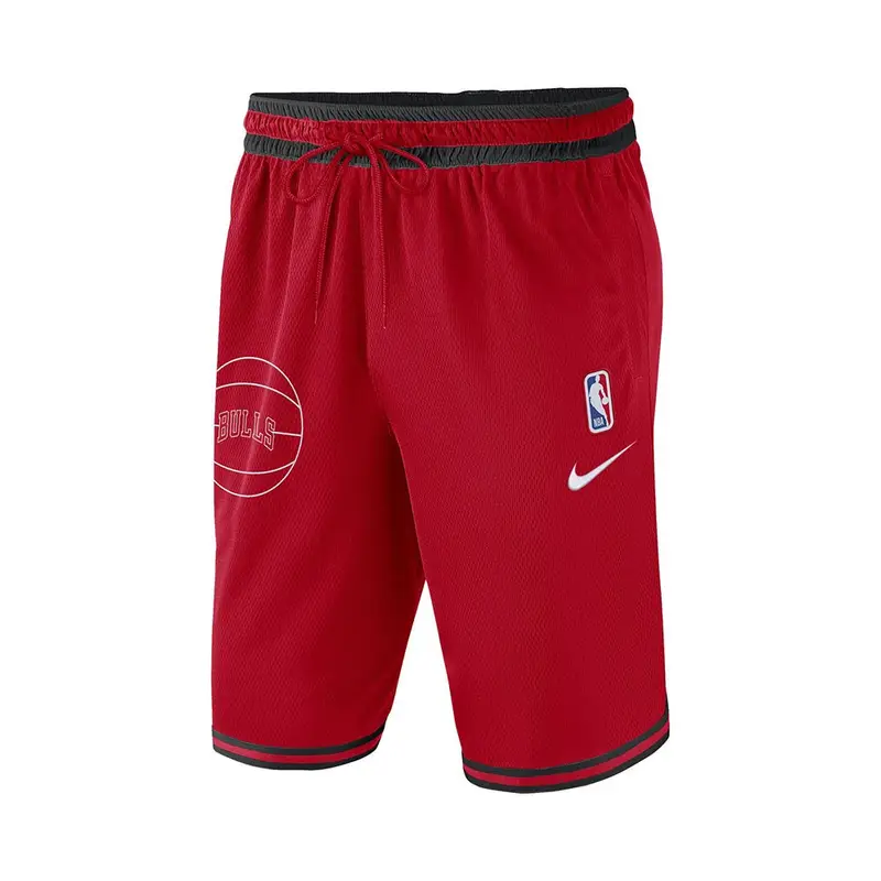 Pantaloncini Basket Nba Bulls 10In Rosso Nero Uomo XL