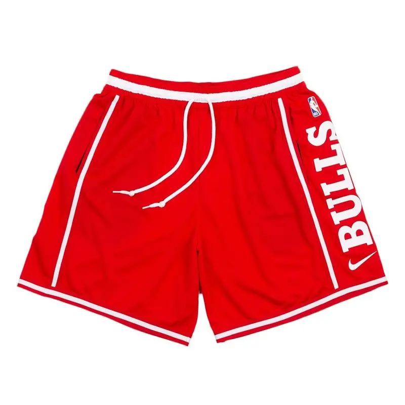 Pantaloncini Basket Nba Bulls Dna 8In Rosso Bianco Uomo M