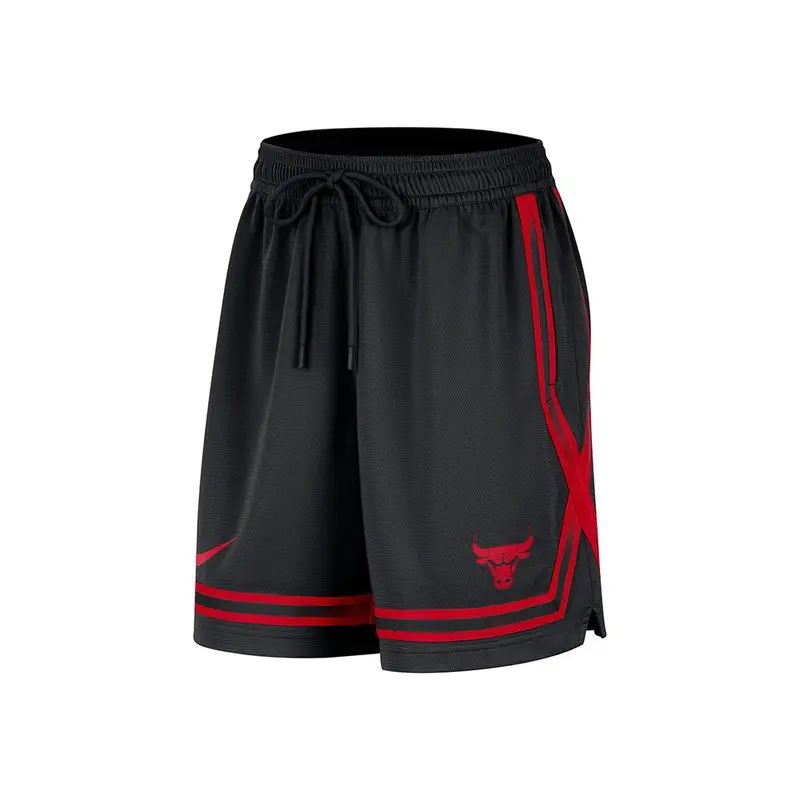 Pantaloncini Basket Nba Bulls Nero Rosso Donna XL
