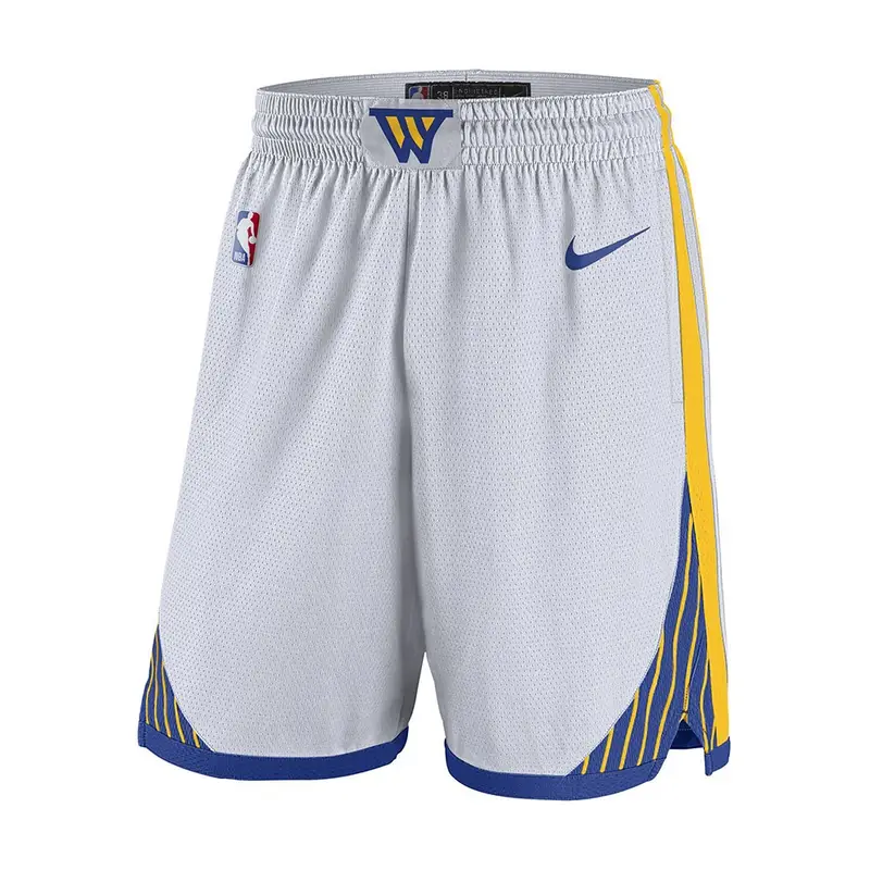 Pantaloncini Basket Nba Warriors Swingman Bianco Blu Uomo XL