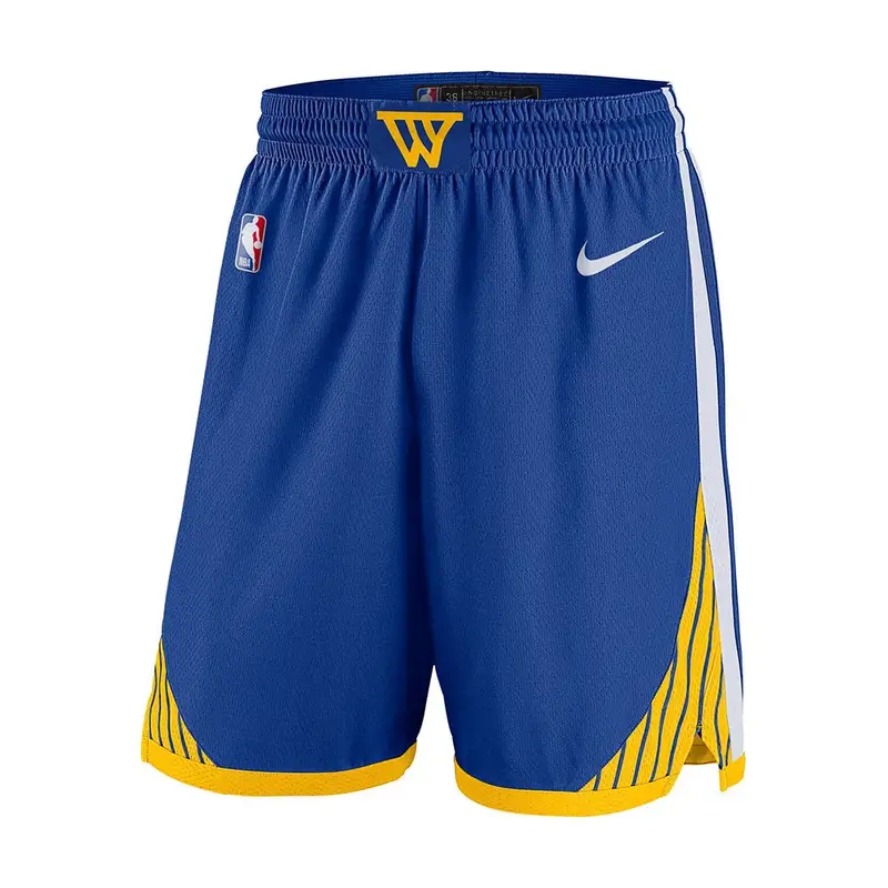 Pantaloncini Basket Nba Warriors Swingman Icon Blu Giallo Uomo L
