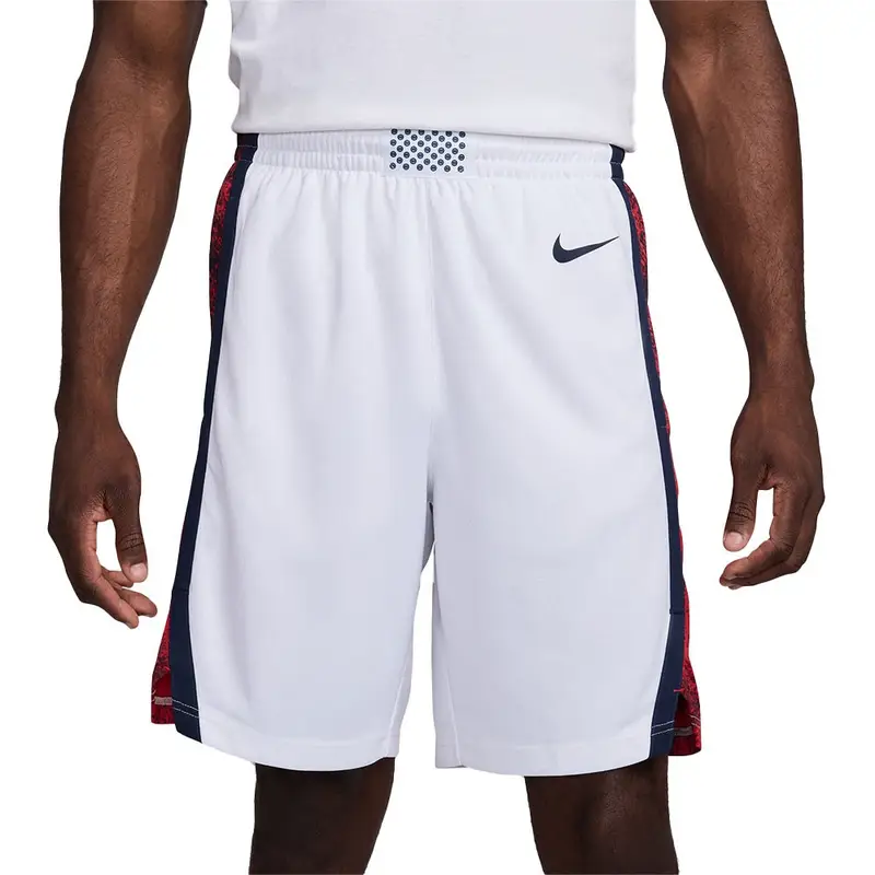 Pantaloncini Basket Usa Home Bianco Blu Uomo L