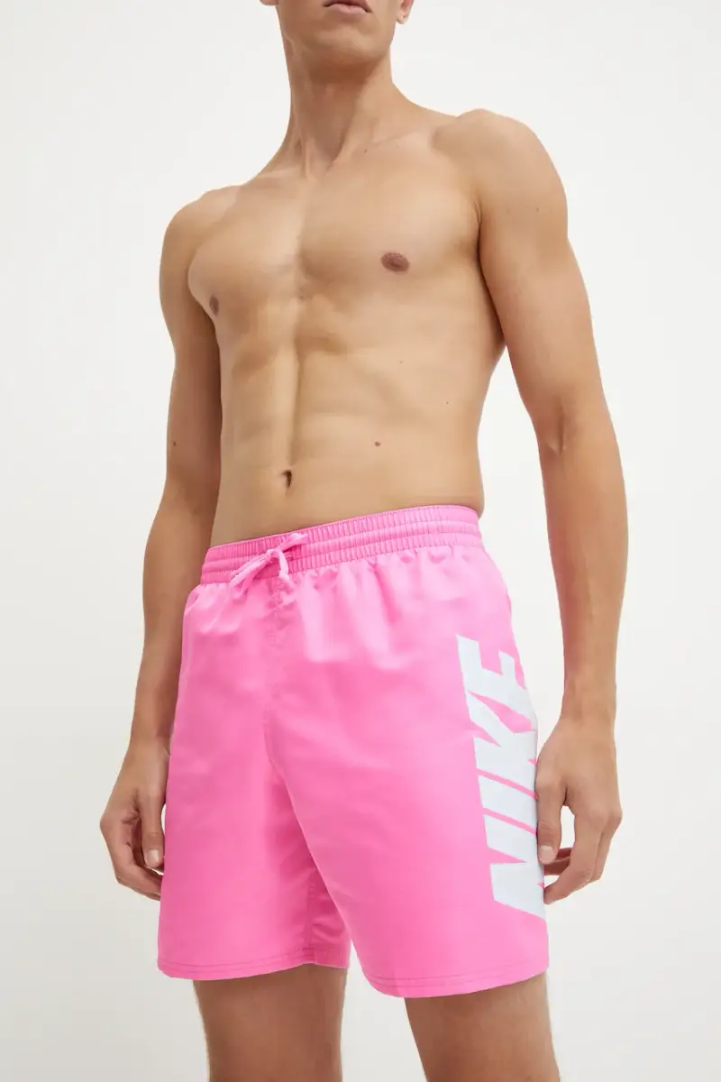 pantaloncini da bagno Big Block colore violetto NESSE521 Rosa miniatura 2