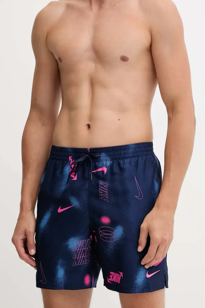 pantaloncini da bagno colore blu navy NESSF563 miniatura 2