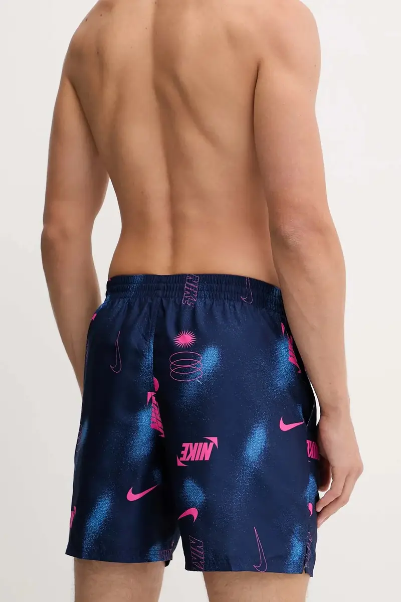 pantaloncini da bagno colore blu navy NESSF563 miniatura 3