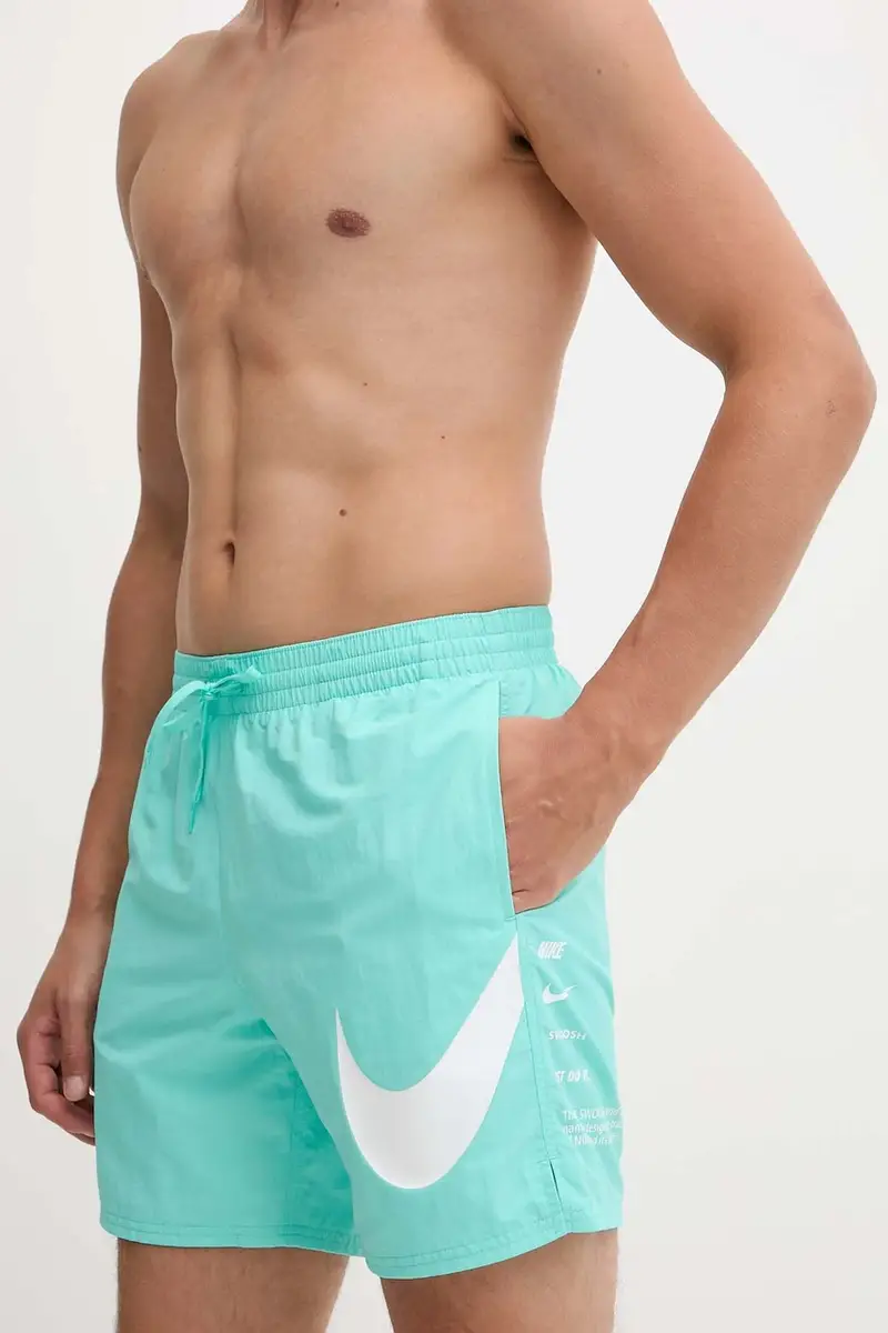 pantaloncini da bagno colore nero NESSF508 Turchese miniatura 2