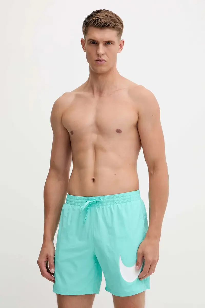 pantaloncini da bagno colore nero NESSF508 Turchese