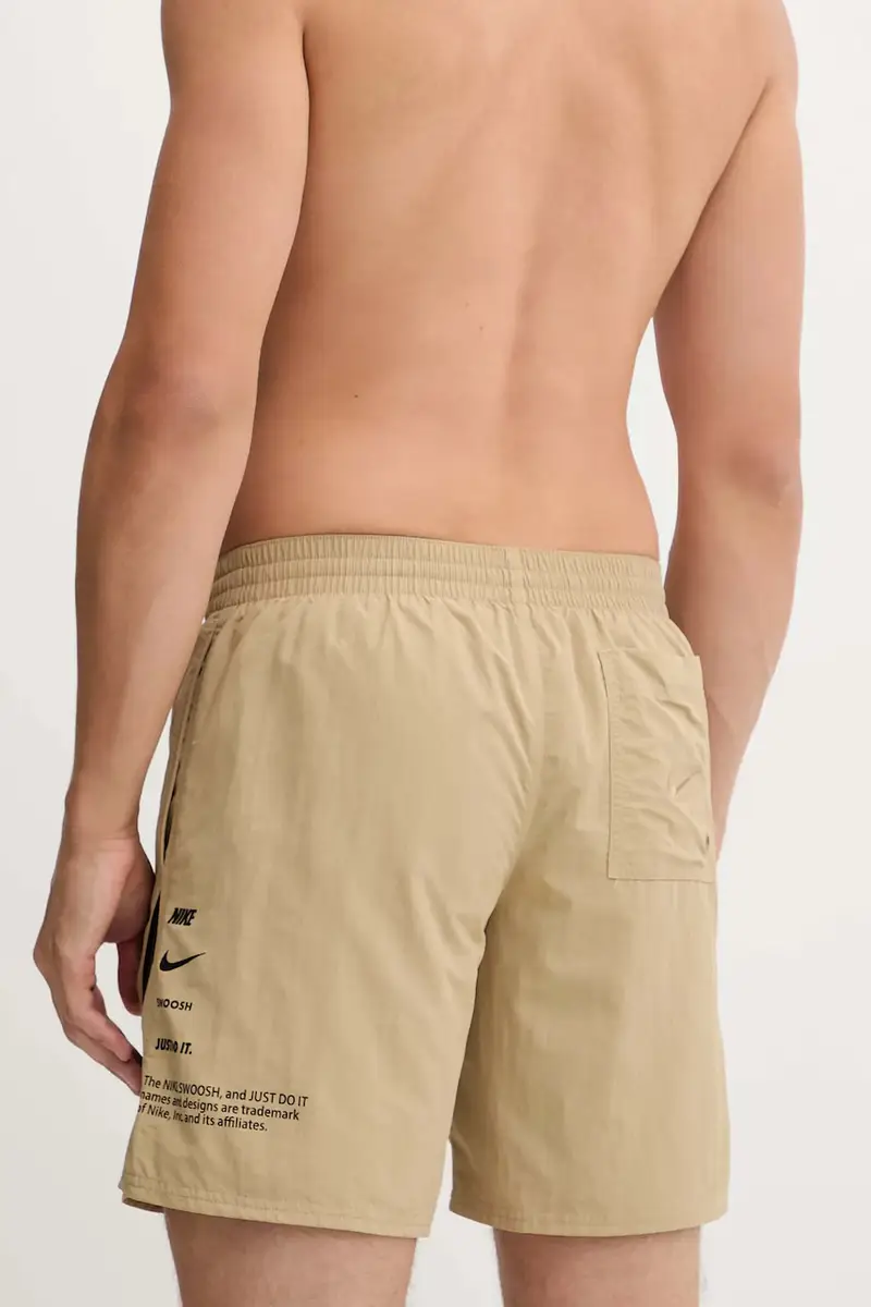 pantaloncini da bagno colore nero NESSF508 Verde miniatura 3