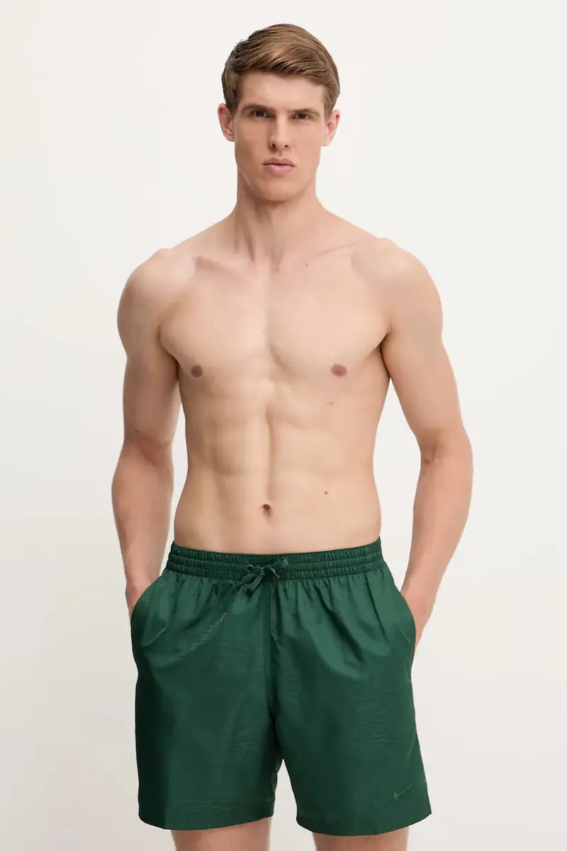 pantaloncini da bagno colore verde NESSF507 miniatura 2