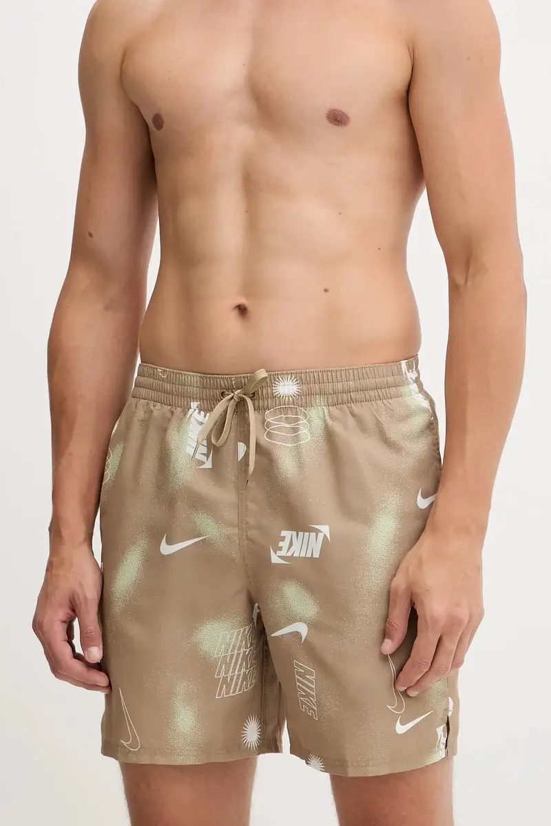 pantaloncini da bagno colore verde NESSF563 miniatura 2