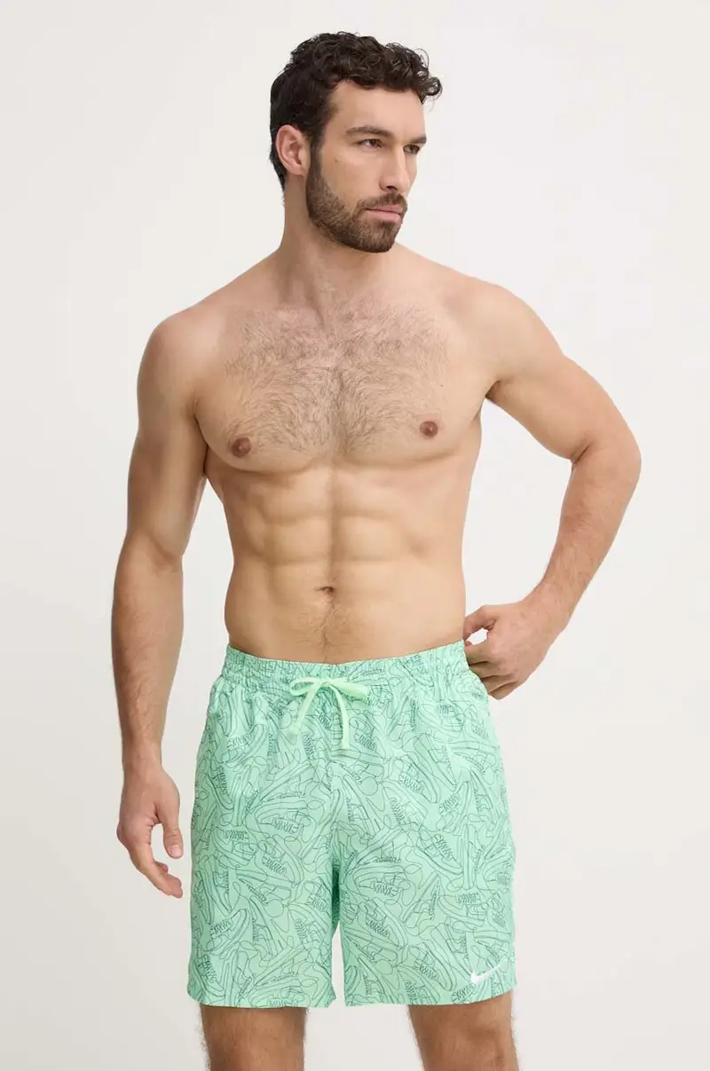 pantaloncini da bagno Sneakers colore verde miniatura 2