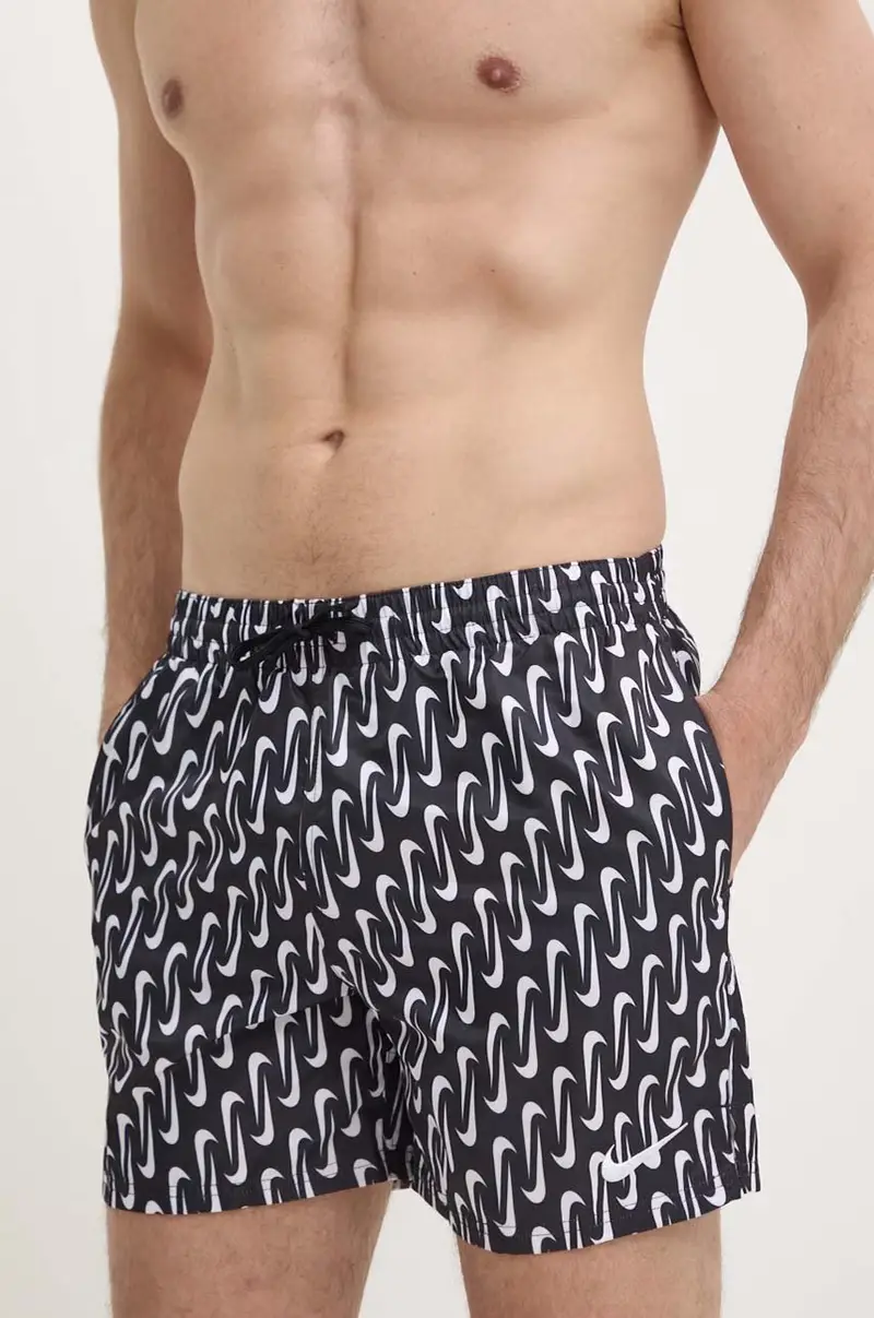 pantaloncini da bagno Swoosh Link colore nero