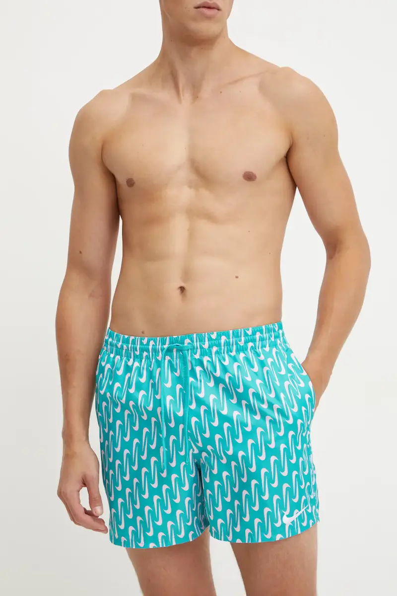 pantaloncini da bagno Swoosh Link colore turchese