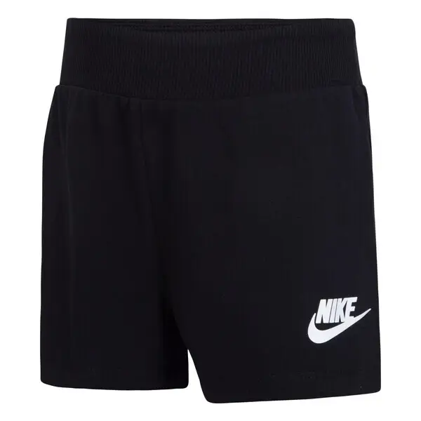 Pantaloncini da bambina in jersey Nike Noir
