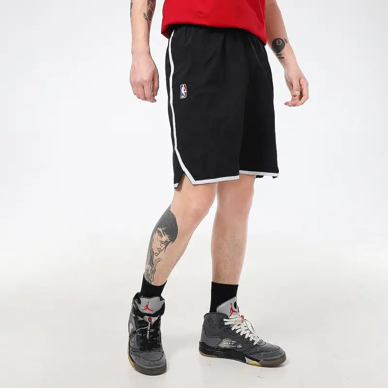 Pantaloncini da Basket Casual Traspiranti Nike Brooklyn Nets Uomo neri DD2966-010 XXXL miniatura 2