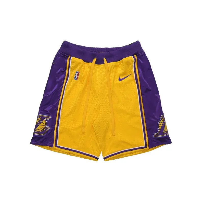 Pantaloncini da basket Los Angeles Lakers Pantaloni da uomo gialli AJ9170-728 2XL