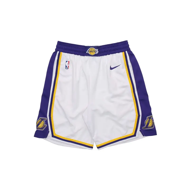 Pantaloncini da Basket Traspiranti Swingman NBA Association Edition Lakers Uomo Fondi Bianco AJ5616-100 M