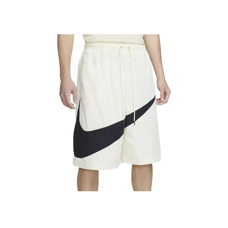 Pantaloncini dritti con stampa logo grande Nike Swoosh Uomo Fondo Latte di cocco FB7870-113 M
