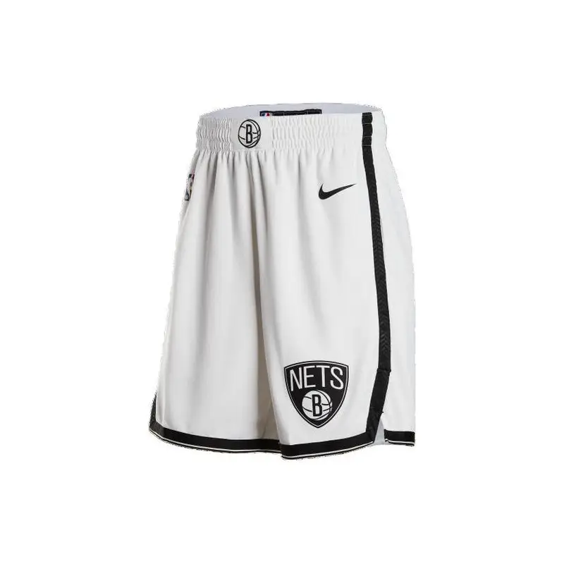 Pantaloncini Nike NBA Brooklyn Nets City Edition Swingman Bianchi/Neri Uomo Streetwear AJ5583-100 M