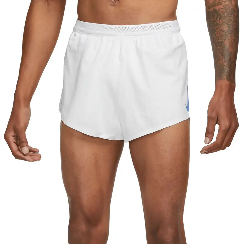 Pantaloncini Running Aeroswift 2" Bianco Nero Uomo XL