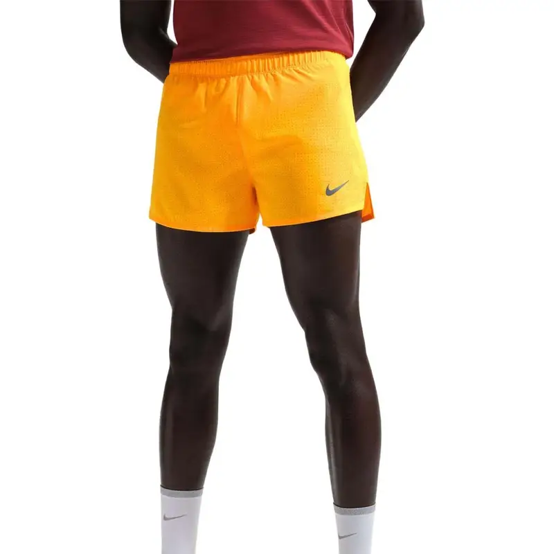 Pantaloncini Running Df Fast 3" Laser Arancio Nero Uomo XL
