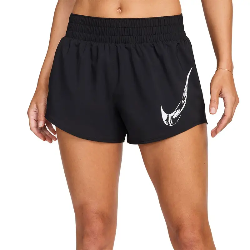 Pantaloncini Running One Swoosh Nero Bianco Donna XS