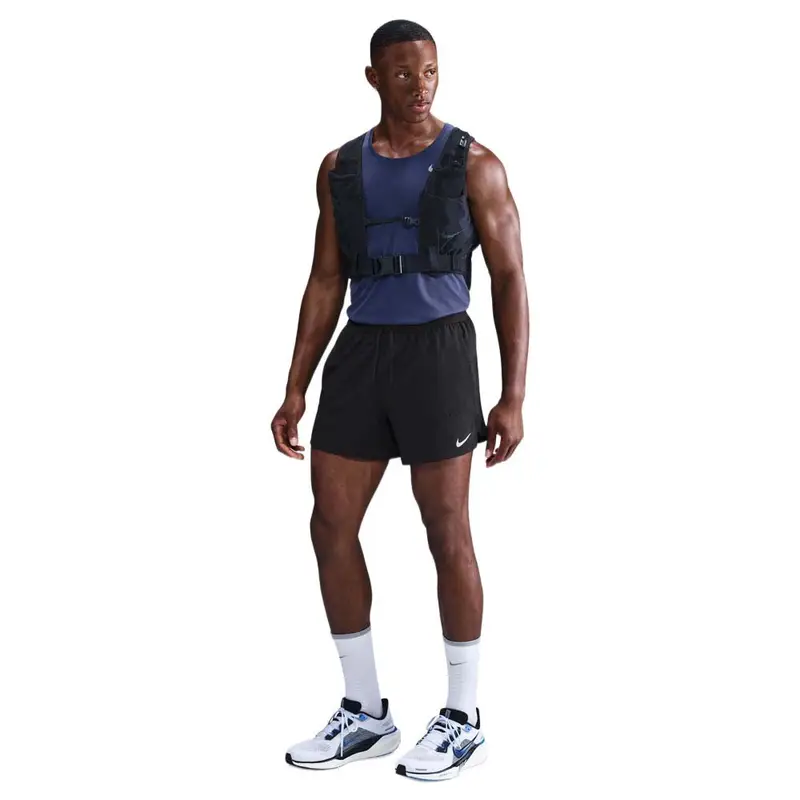 Pantaloncini Running Stride 5" Perforated Nero Uomo S