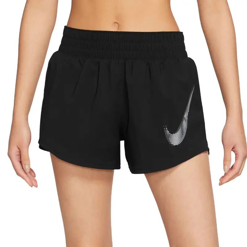 Pantaloncini Running Swoosh Nero Bianco Donna S