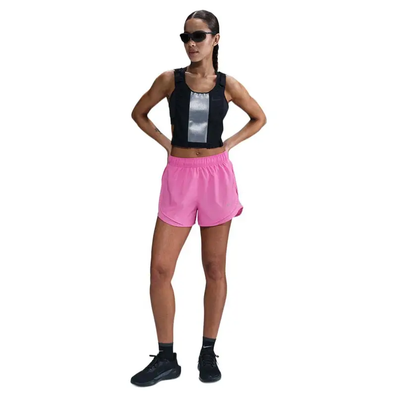 Pantaloncini Running Tempo Ful Rosa Argento Donna L