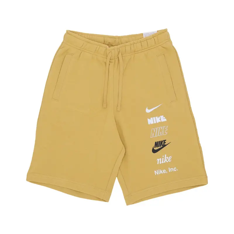 Pantalone Corto Tuta Uomo Club+ French Terry Short Wheat Gold