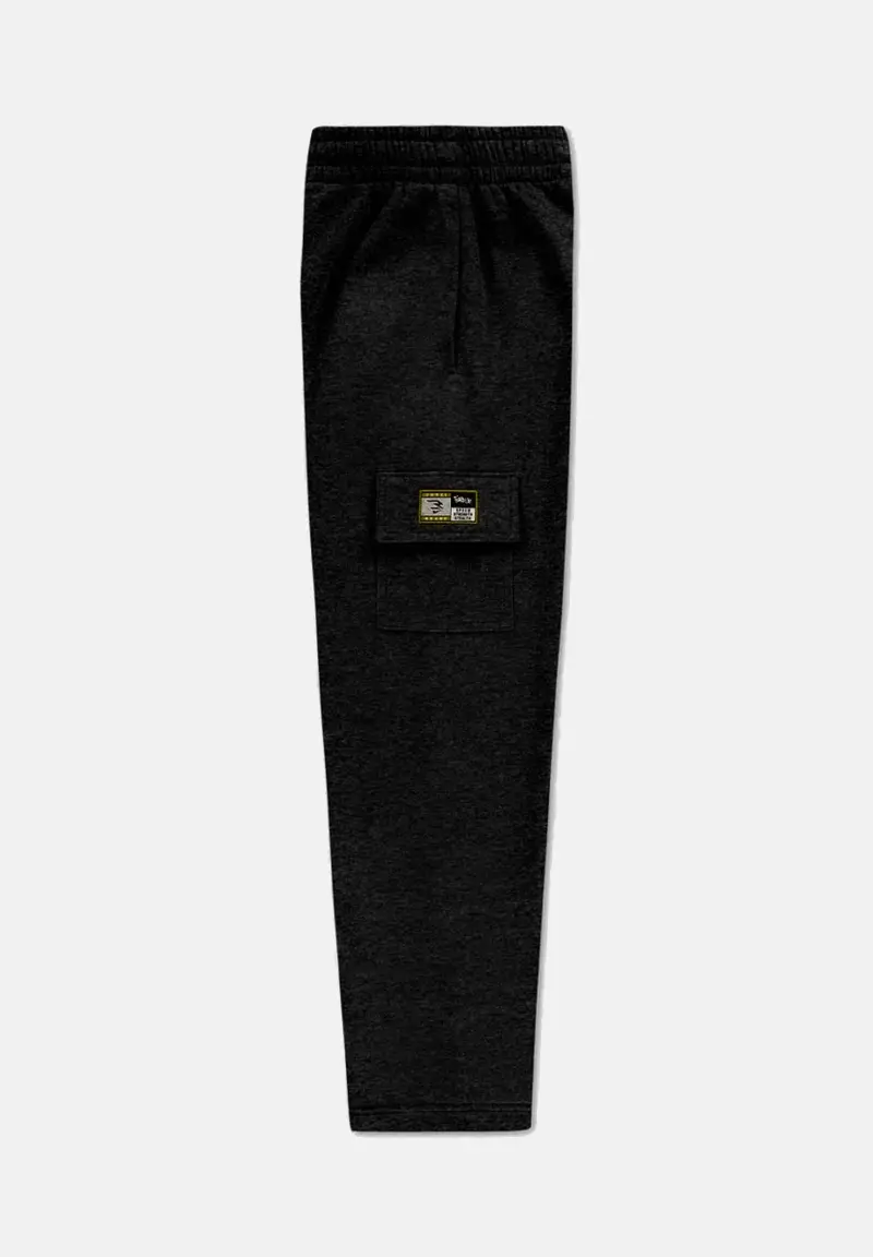 Pantalone FLEECE CARGO nero da bambino miniatura 2