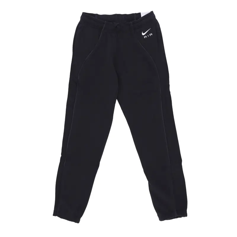 Pantalone Tuta Felpato Donna Sportswear Air Fleece Mid-rise Joggers Black/black/white
