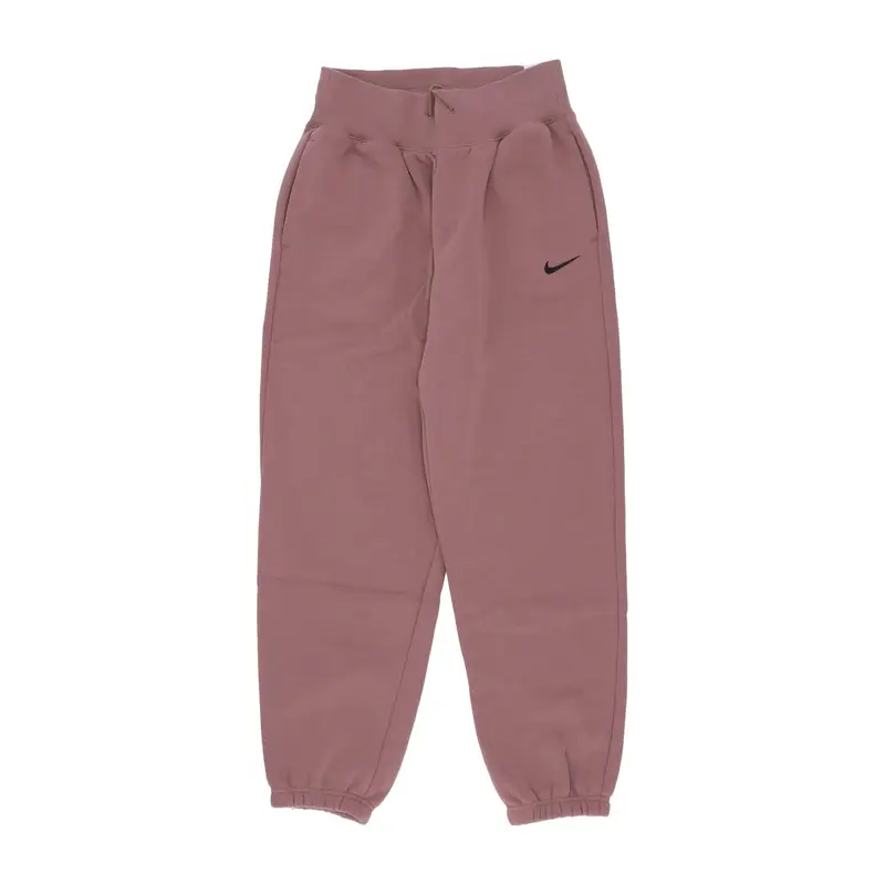 Pantalone Tuta Felpato Donna W Sportswear Phoenix Fleece High - Waisted Oversized Pant Smokey Mauve/black