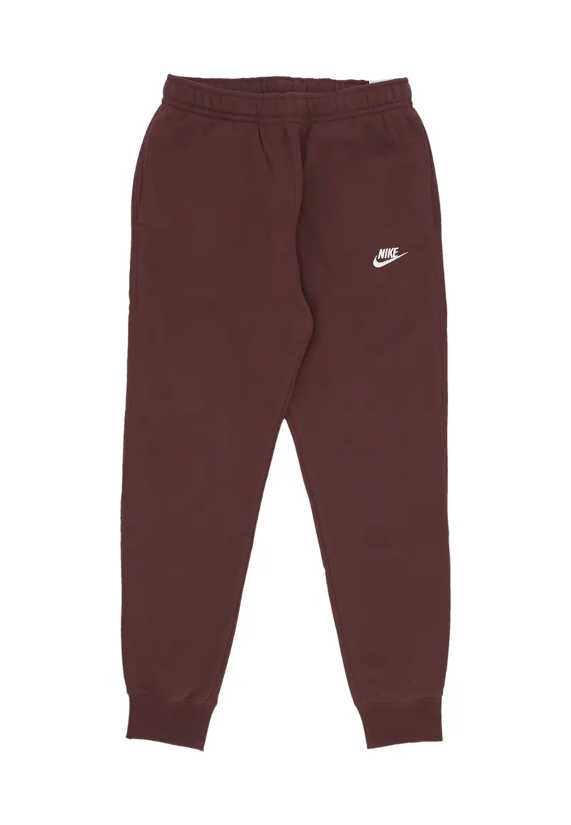 Pantalone Tuta Felpato Uomo Club Jogger Bb Burgundy Crush/burgundy Crush/white