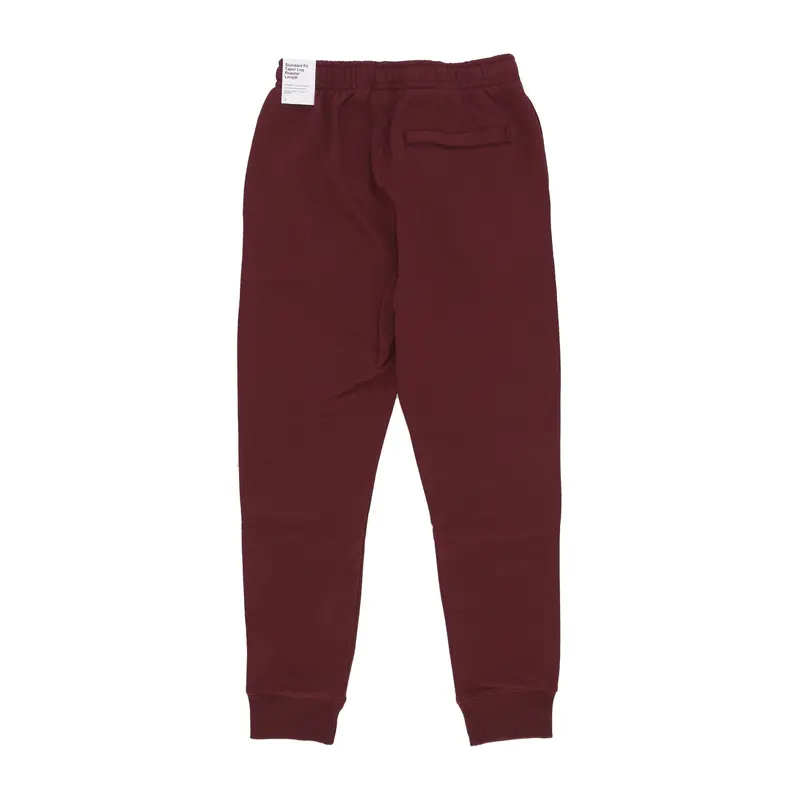 Pantalone Tuta Felpato Uomo Club Jogger Bb Night Maroon/night Maroon/white