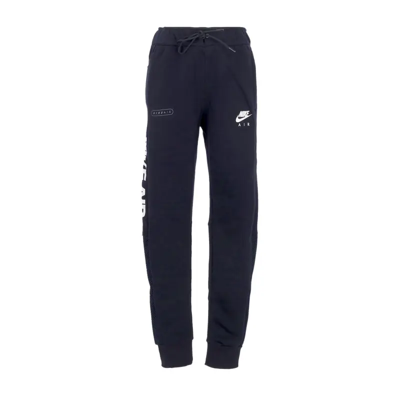 Pantalone Tuta Felpato Uomo Sportswear Air Brushed-black Fleece Joggers Black/light Bone
