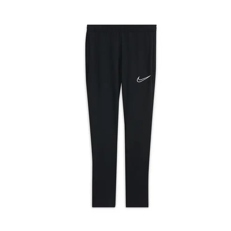 Pantaloni Allenamento Calcio Academy Dri-Fit Zip Nero Bianco Ragazzo M