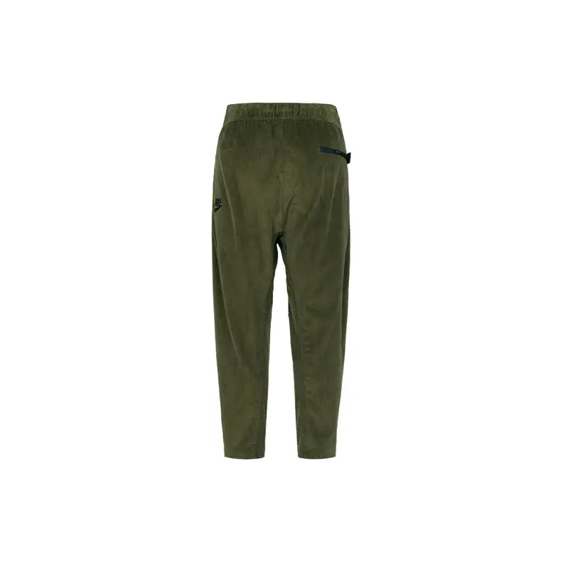 Pantaloni Casual da Uomo Nike in Velluto a Coste Affusolati Corti Verde Grezzo DO2324-326 XL miniatura 4
